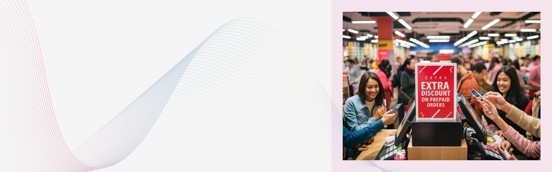 Increase conversion for prepaid orders with extra discount