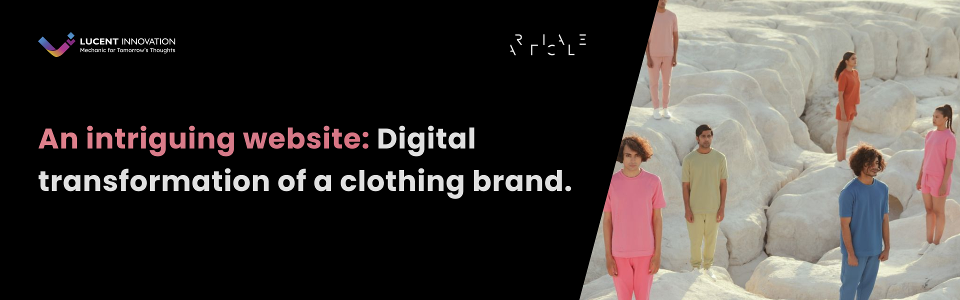An intriguing website: Digital transformation of a clothing brand