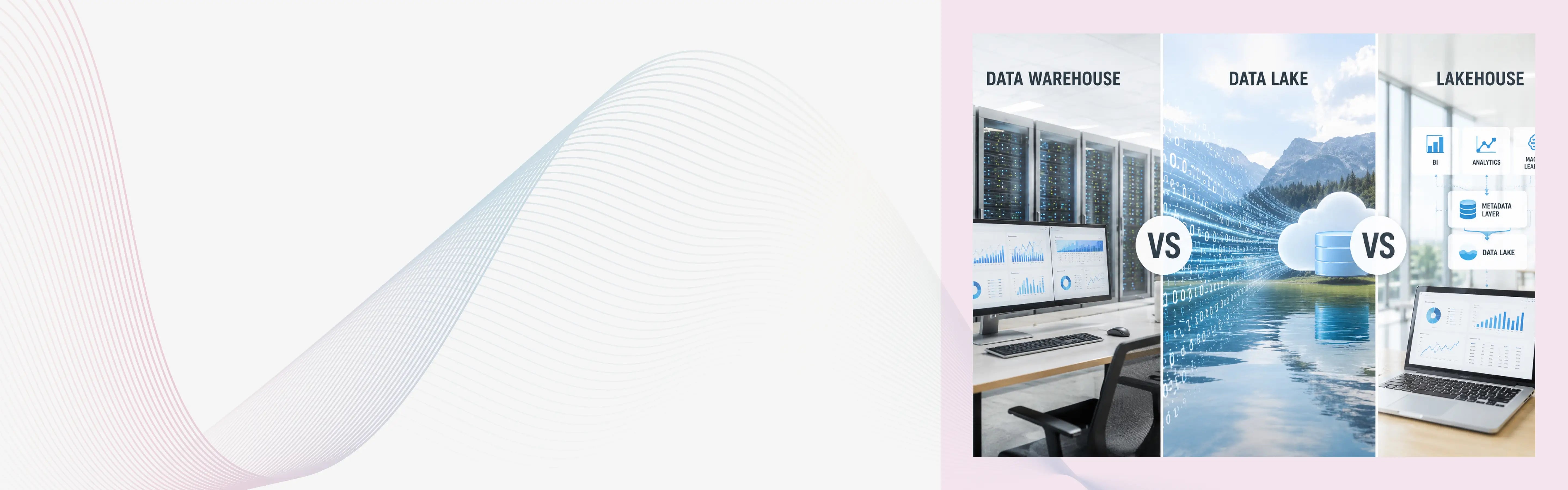 Data Warehouse vs Data Lake vs Lakehouse